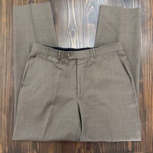 Jos A Bank Tailored Fit Light Brown Tan Pants 34 R